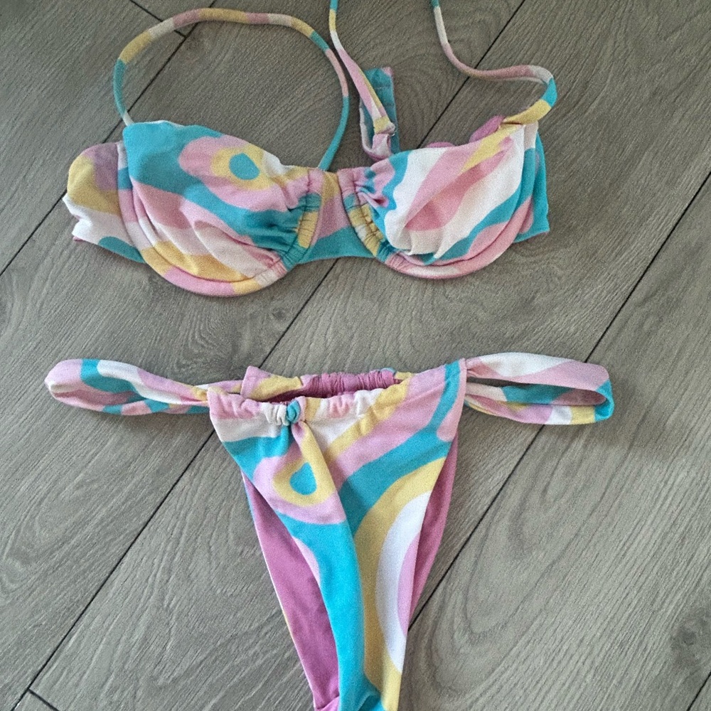 Blackbough Swim Georgia Ruched Bikini (S)